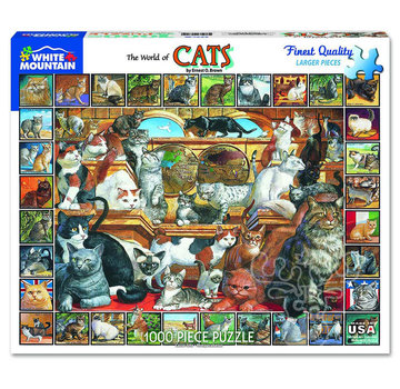 White Mountain White Mountain World of Cats Puzzle 1000pcs