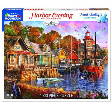 White Mountain White Mountain Harbor Evening Puzzle 1000pcs