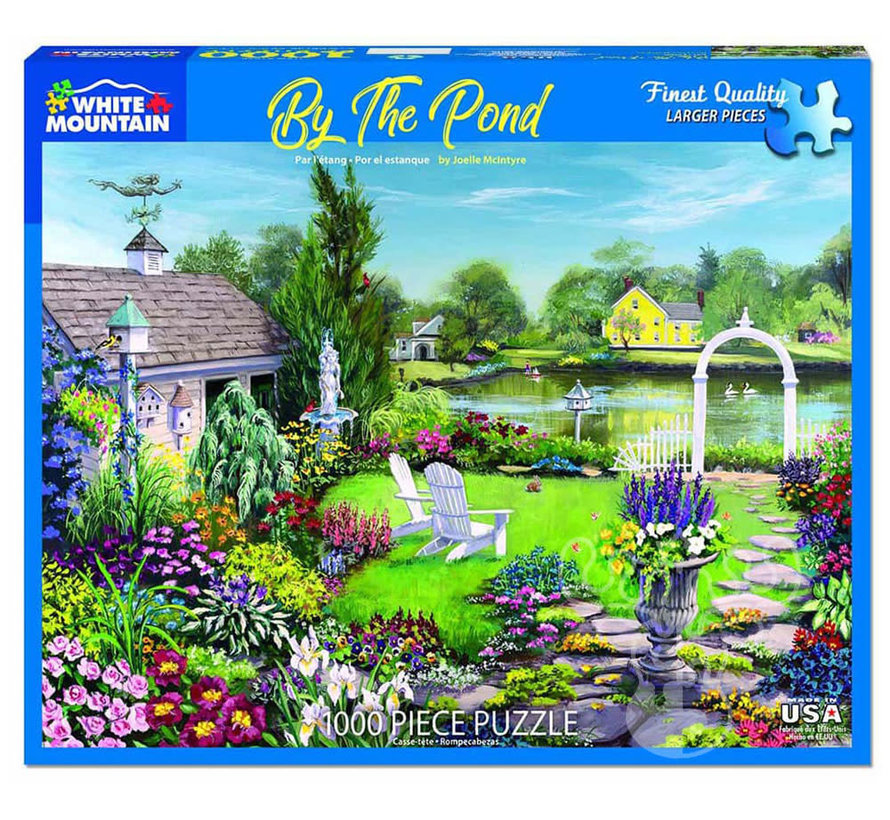 White Mountain By The Pond Puzzle 1000pcs