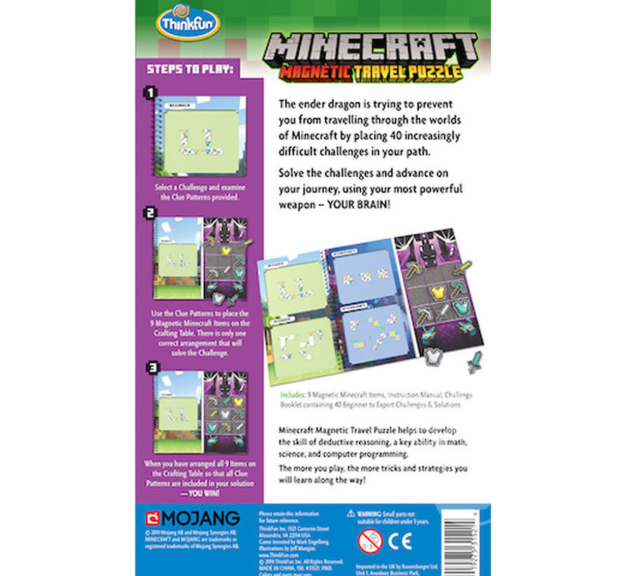 Minecraft Magnetic Travel Puzzle