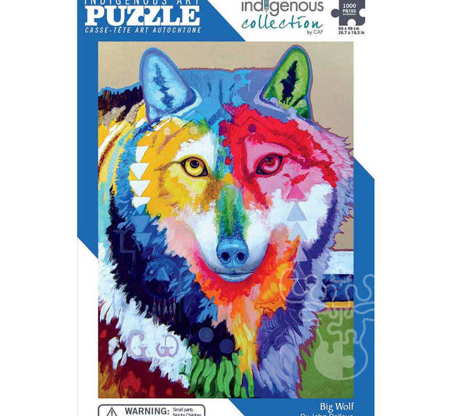 Indigenous Collection: Big Wolf Puzzle 1000pcs