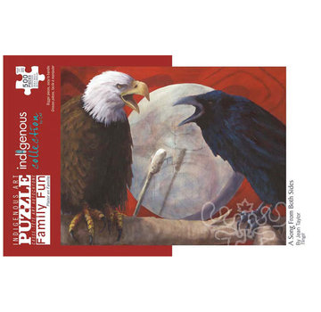 Canadian Art Prints FINAL SALE Indigenous Collection: A Song from Both Sides Family Puzzle 500pcs