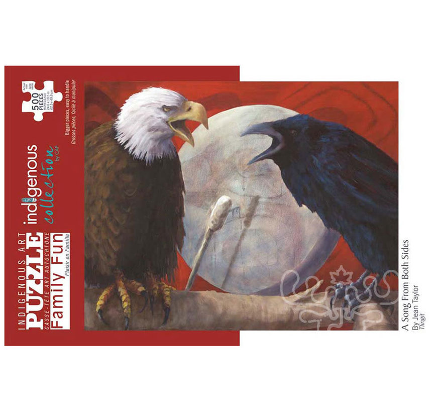 FINAL SALE Indigenous Collection: A Song from Both Sides Family Puzzle 500pcs