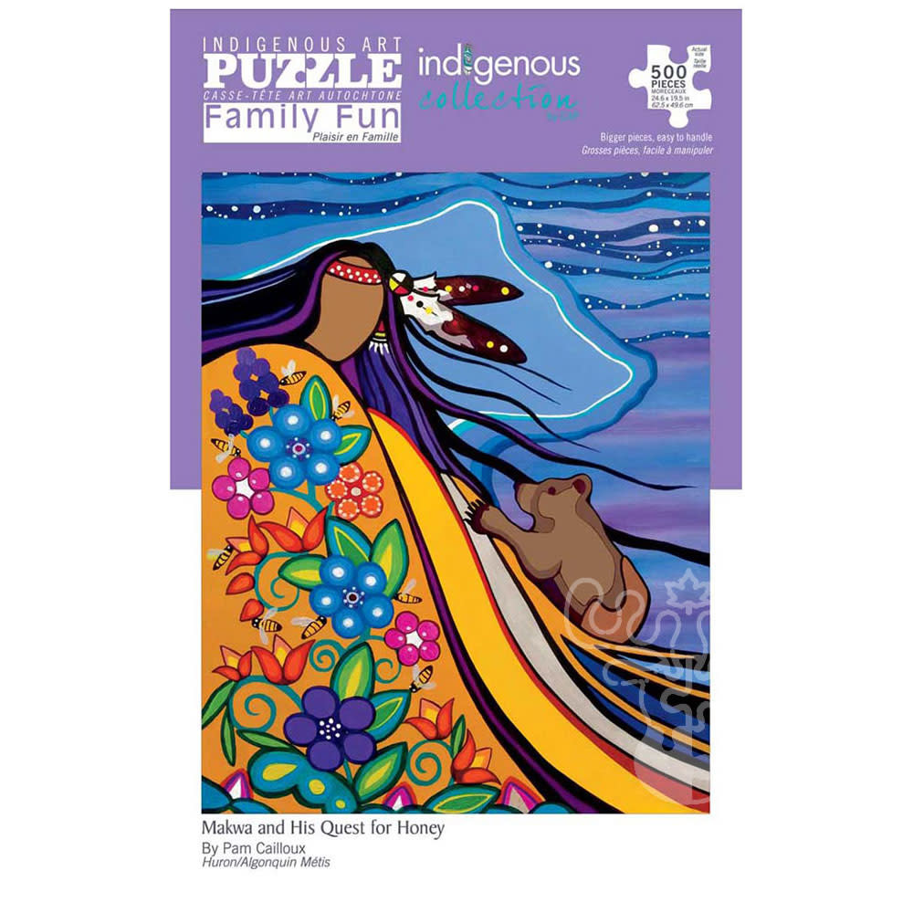 Indigenous Collection Makwa and His Quest for Honey Family Puzzle