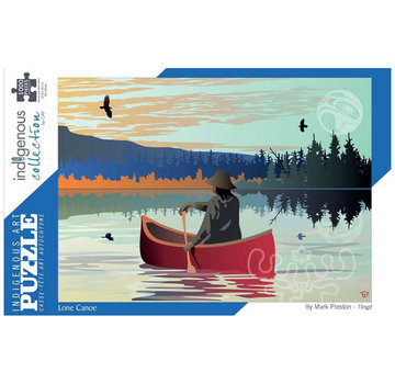 Canadian Art Prints Indigenous Collection: Lone Canoe Puzzle 1000pcs