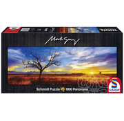 Schmidt Schmidt Desert Oak at Sunset, Northern Territory, Australia Panorama Puzzle 1000pcs *