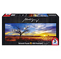 Schmidt Desert Oak at Sunset, Northern Territory, Australia Panorama Puzzle 1000pcs *