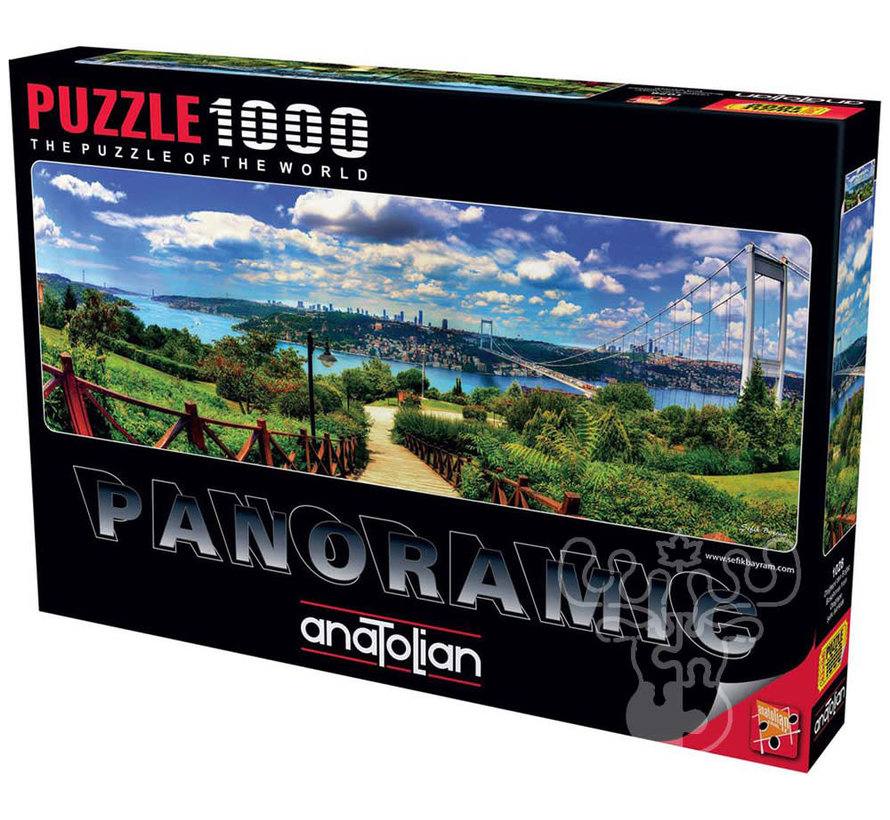 Anatolian Bosphorus from Otagtepe Panoramic Puzzle 1000pcs