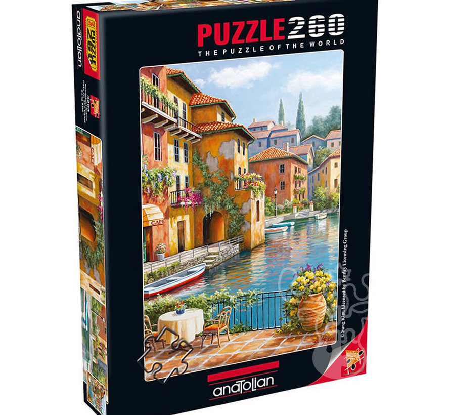 FINAL SALE Anatolian Cafe at the Canal Puzzle 260pcs