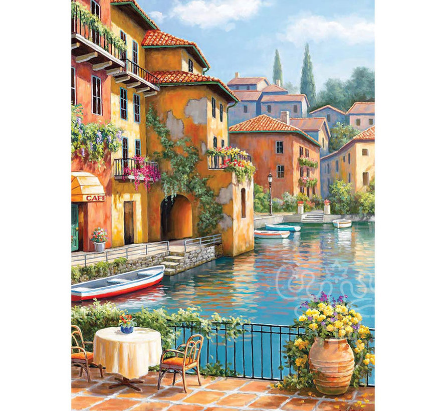 FINAL SALE Anatolian Cafe at the Canal Puzzle 260pcs