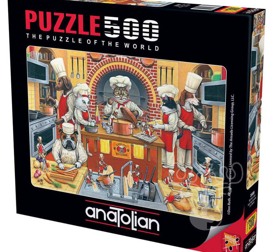 Anatolian Kool Kat Kuisine Puzzle 500pcs