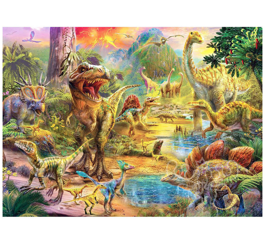 Anatolian Landscape Of Dinosaurs Puzzle 500pcs