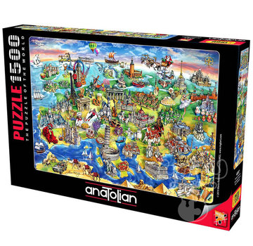 Anatolian Anatolian European World Puzzle 1500pcs
