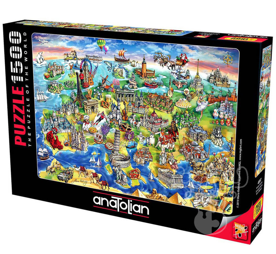 Anatolian European World Puzzle 1500pcs