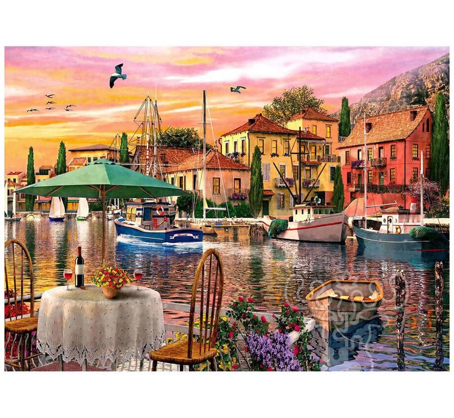 Anatolian Sunset Harbour Cottage Puzzle 3000pcs