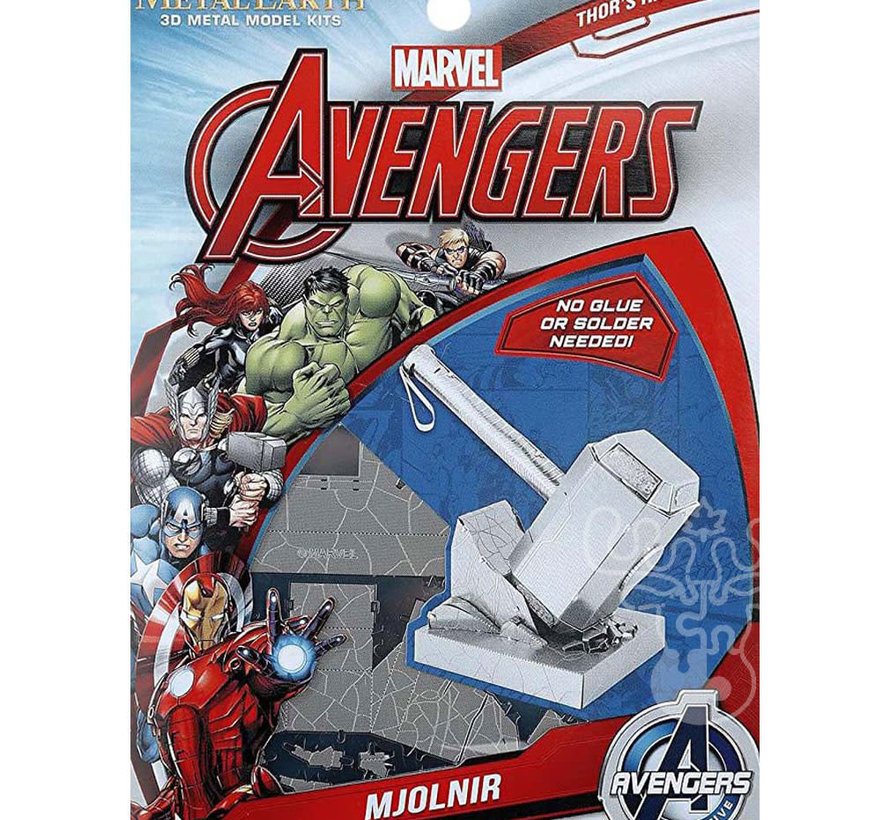 Metal Earth Marvel Avengers Thor’s Hammer Mjolnir Model Kit