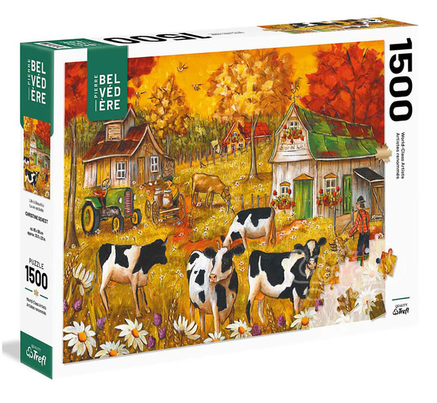 FINAL SALE Pierre Belvedere Genest: Life is Beautiful Puzzle 1500pcs