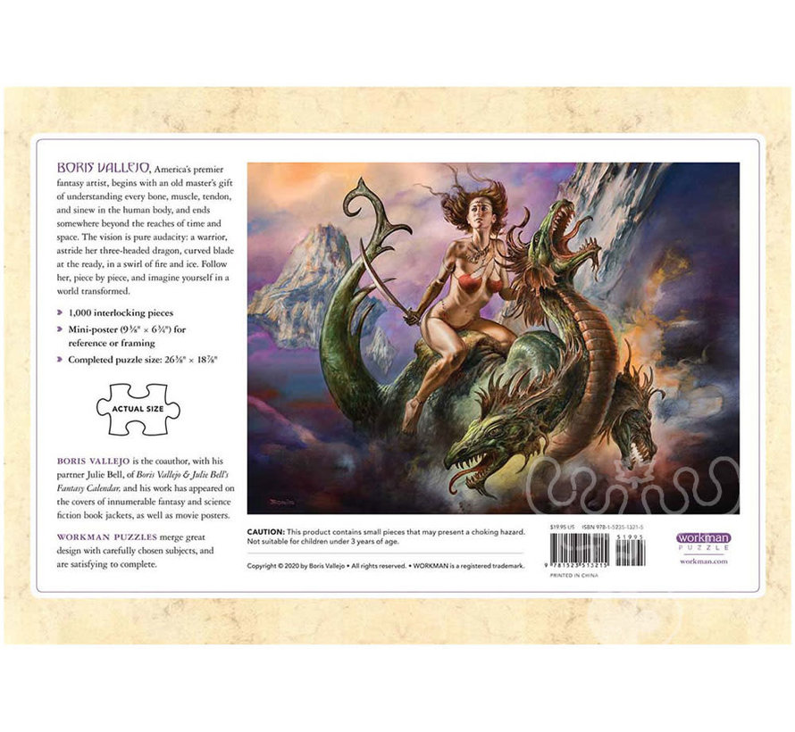 Workman Boris Vallejo Fearless Rider Puzzle 1000pcs