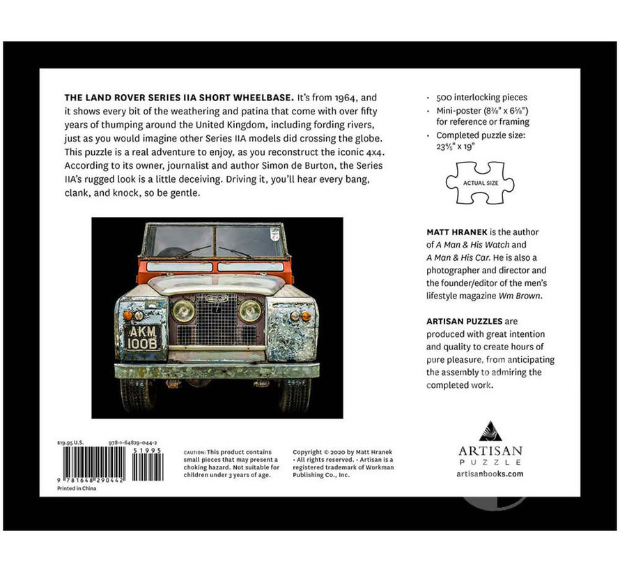FINAL SALE Artisan 1964 Land Rover Series IIA Puzzle 500pcs