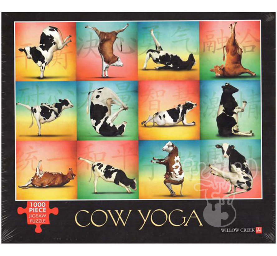 Willow Creek Cow Yoga Puzzle 1000pcs