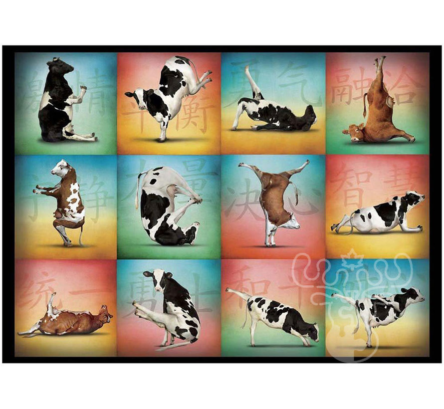 Willow Creek Cow Yoga Puzzle 1000pcs