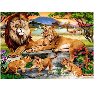 Willow Creek Willow Creek Lion’s Family on the Savannah Puzzle 1000pcs