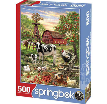 Springbok Springbok Barnyard Animals Puzzle 500pcs