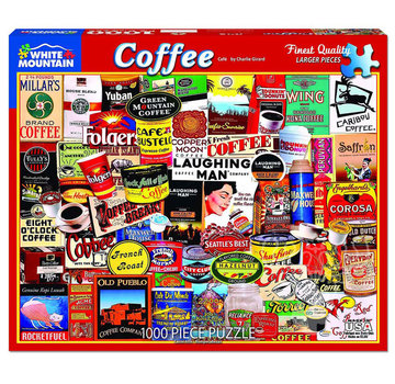 White Mountain White Mountain Coffee Puzzle 1000pcs