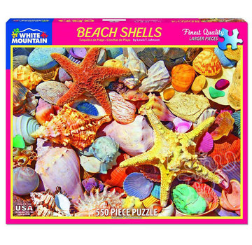 White Mountain White Mountain Beach Shells Puzzle 500pcs