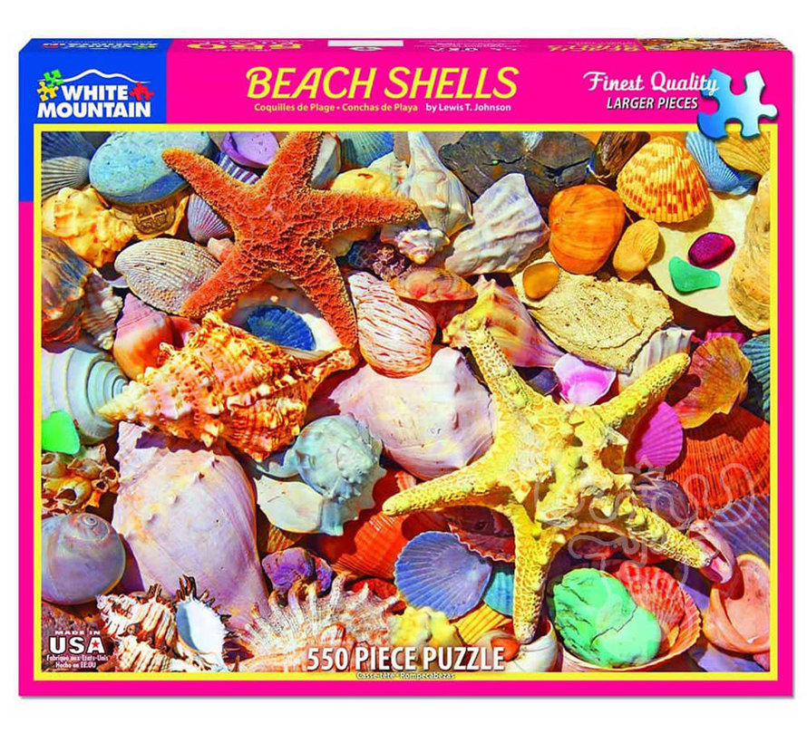 White Mountain Beach Shells Puzzle 500pcs