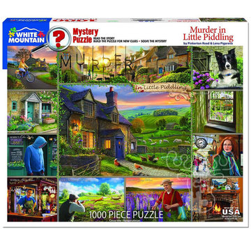 White Mountain White Mountain Murder in Little Piddling Puzzle 1000pcs