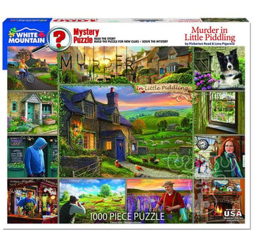 White Mountain White Mountain Mystery: Murder in Little Piddling Puzzle 1000pcs