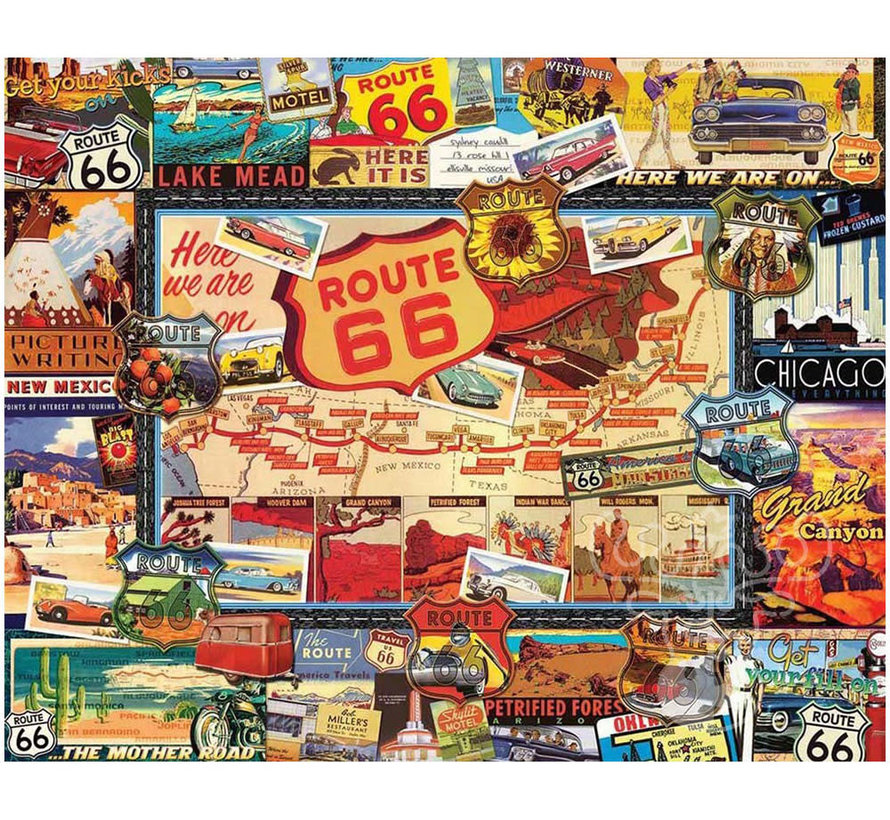 White Mountain Route 66 Puzzle 1000pcs