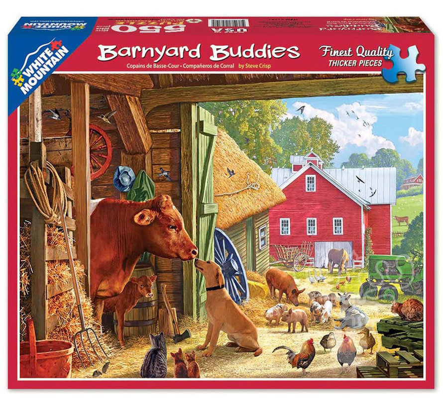 White Mountain Barnyard Buddies Puzzle 500pcs