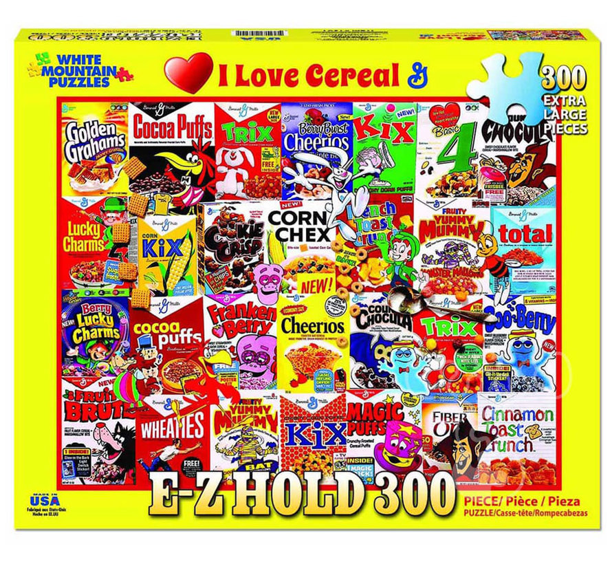 White Mountain I Love Cereal E-Z Hold Puzzle 300pcs