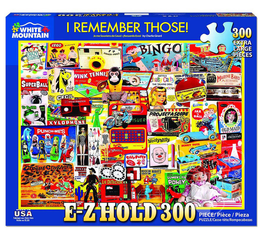 White Mountain I Remember Those E-Z Hold Puzzle 300pcs