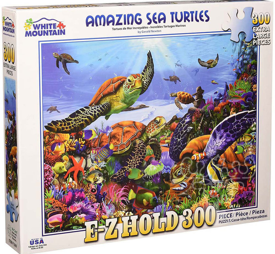 White Mountain Amazing Sea Turtles Puzzle 300pcs