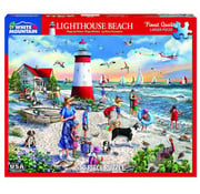 White Mountain White Mountain Lighthouse Beach Puzzle 500pcs