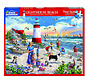 White Mountain Lighthouse Beach Puzzle 500pcs