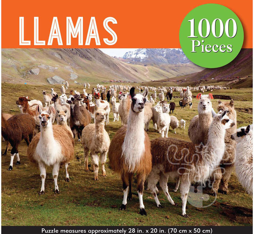 Peter Pauper Press Llamas Puzzle 1000pcs