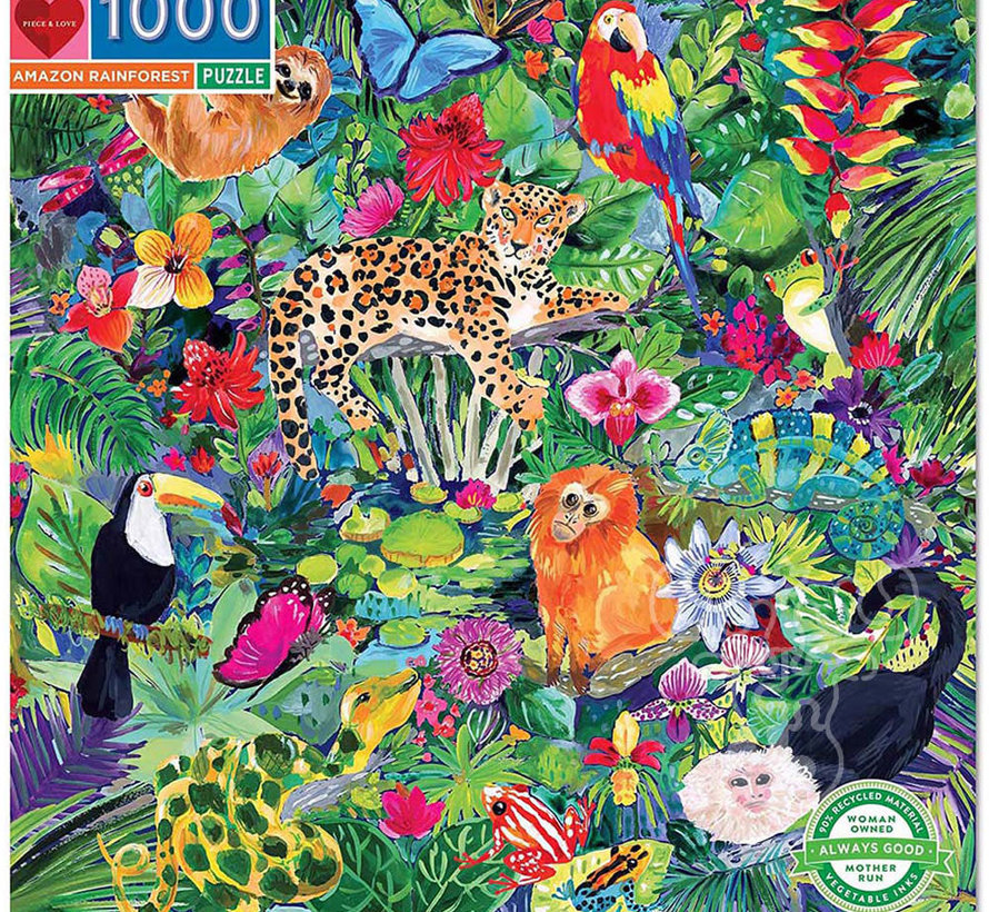 eeBoo Amazon Rainforest Puzzle 1000pcs