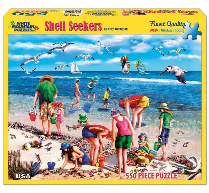 White Mountain Shell Seekers Puzzle 500pcs