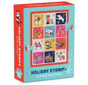Galison Galison Holiday Stamps Mini Puzzle 130pcs