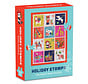 Galison Holiday Stamps Mini Puzzle 130pcs