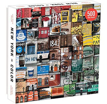 Galison Galison New York in Color Puzzle 500pcs