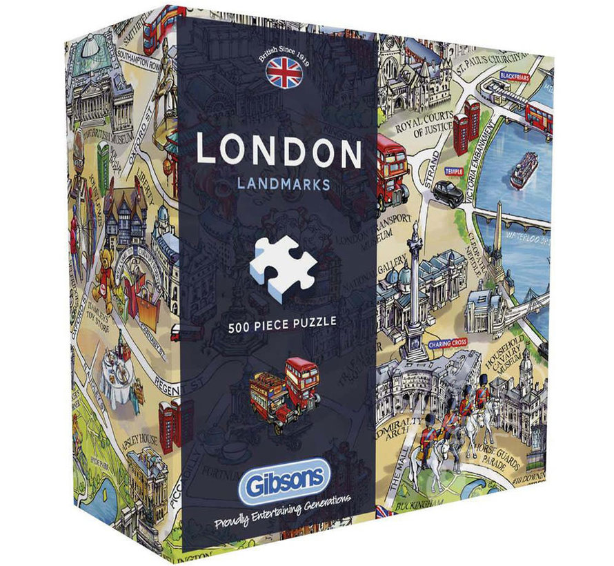 Gibsons London Landmarks Puzzle 500pcs