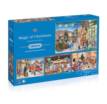 Gibsons Gibsons Magic of Christmas Puzzle 4 x 500pcs