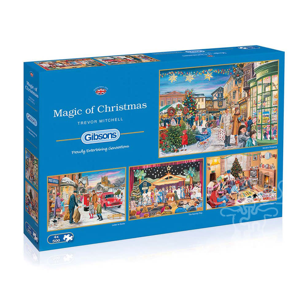 Gibsons Magic of Christmas Puzzle 4 x 500pcs Puzzles Canada