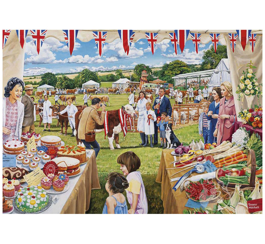 Gibsons The Farmers Round Puzzle 4 x 500pcs