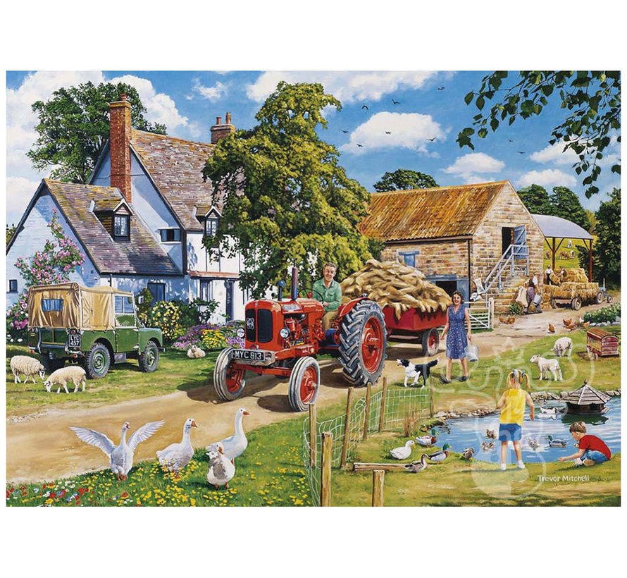 Gibsons The Farmers Round Puzzle 4 x 500pcs